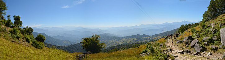 Veiw back to Khandbari